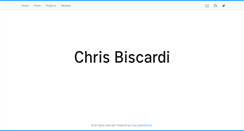 Desktop Screenshot of christopherbiscardi.com