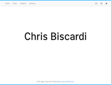 Tablet Screenshot of christopherbiscardi.com